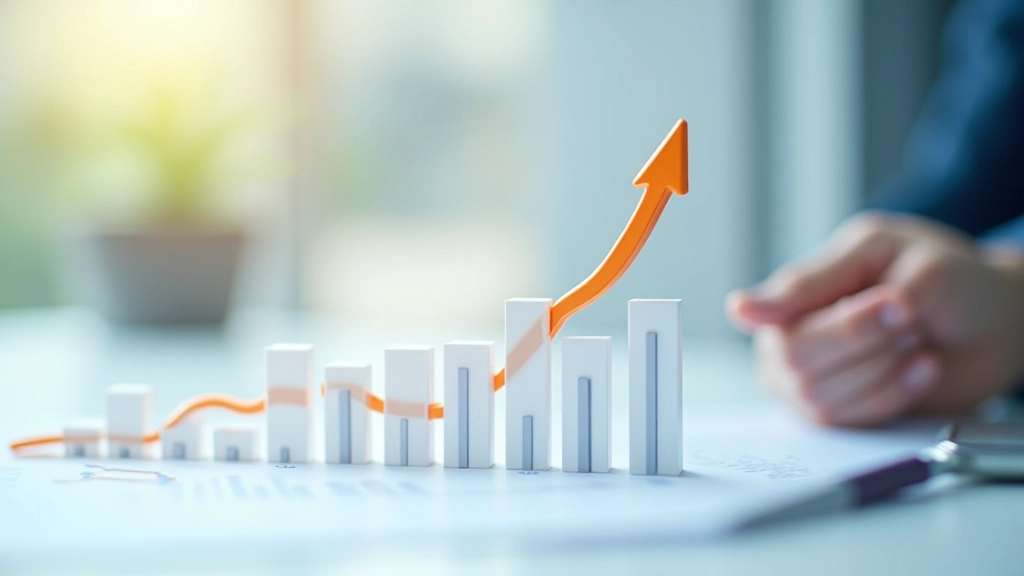 Graphique montrant la croissance d'un portefeuille d'assurance-vie sur 15 ans avec courbe ascendante lisse
