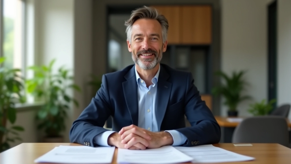 Personne analysant un portefeuille d'investissement avec documents sur un bureau moderne