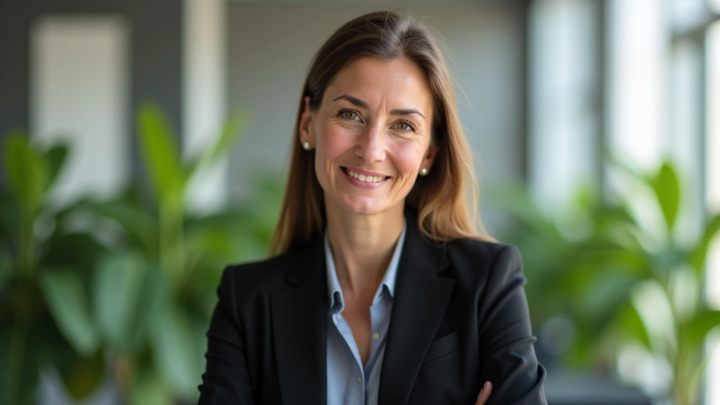 Femme professionnelle vérifiant son portefeuille d'investissement sur tablette dans un bureau moderne